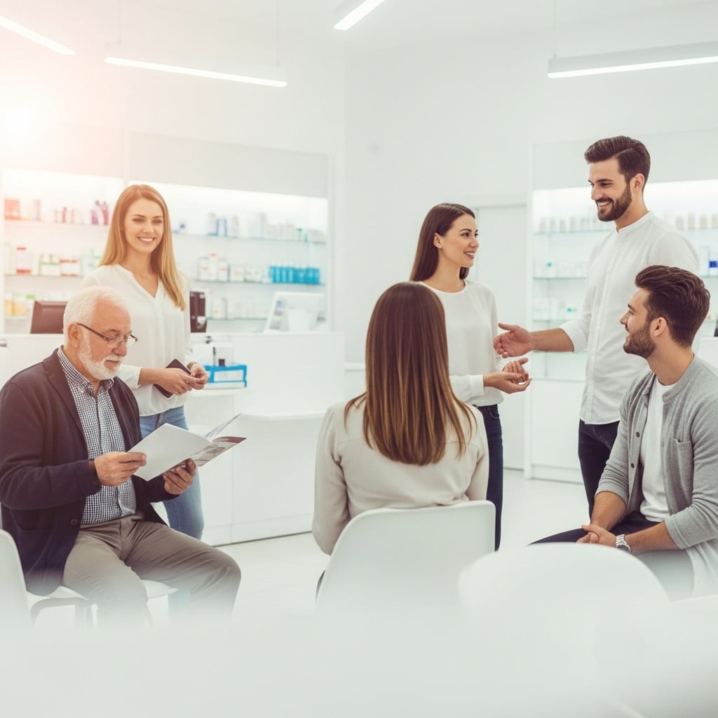 Two colleagues working in an office